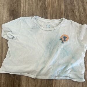 pura vida tie dye cropped t shirt